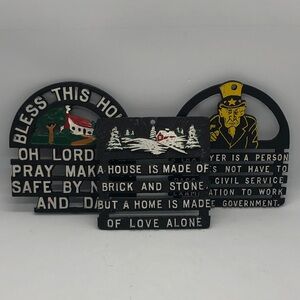 Vintage Novelty Trivet Set (3)